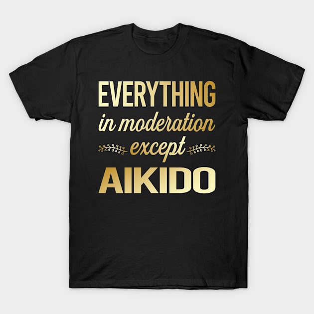 Funny Moderation Aikido T-Shirt by lainetexterbxe49